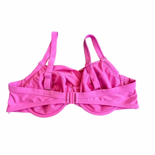 U Carrie Swim Bright Pink Twist-Front Underwire Swim Top - Image 2
