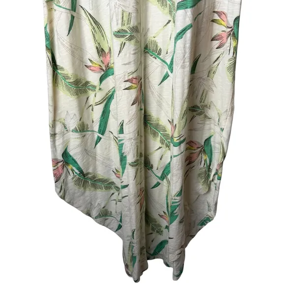 Z Supply Reverie Dress Women Large White Birds Of Paradise Floral Midi Tropical - Image 6