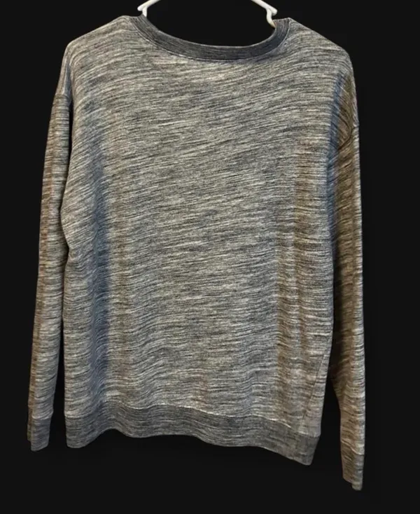 victoria’s secret PINK grey oversized cozy sweatshirt - Image 3