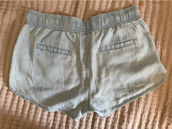 Soft denim colored retro shorts Blue Size M - Image 2