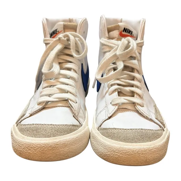 Nike Blazer Mid '77 Shoes Womens Size 8 White Blue Sneakers CZ1055-124 - Image 4
