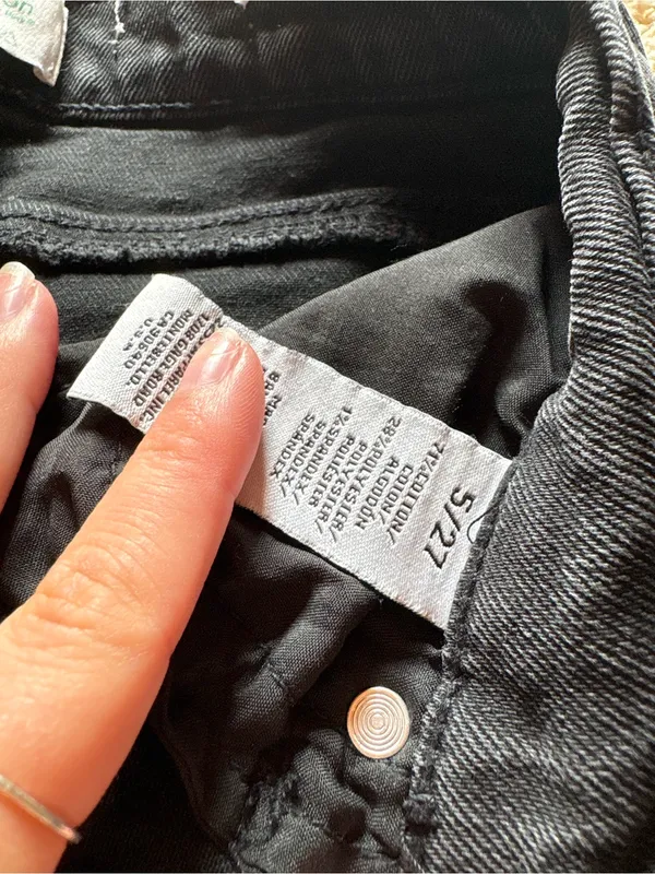 Macy's Black High-Rise Straight Jeans - Image 2