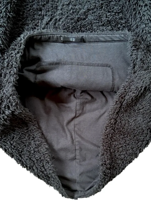 Lululemon Warmth Restore Sherpa Funnel Neck Pullover Black Size Medium - Image 9
