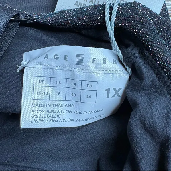 Savage X Fenty Black Bawdy Double Knit Bralette Size‎ 1X - Image 7