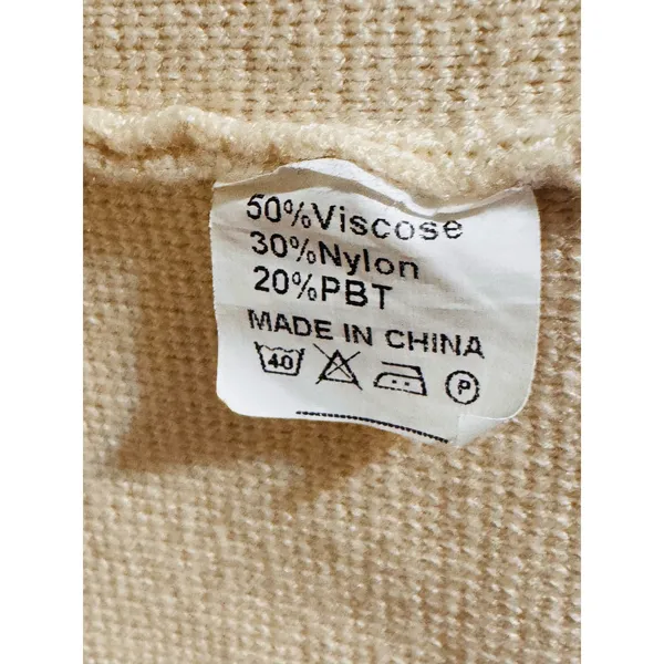 Anrabess Coatigan Cardigan Open Front Knit Longline Knit Large - Image 6