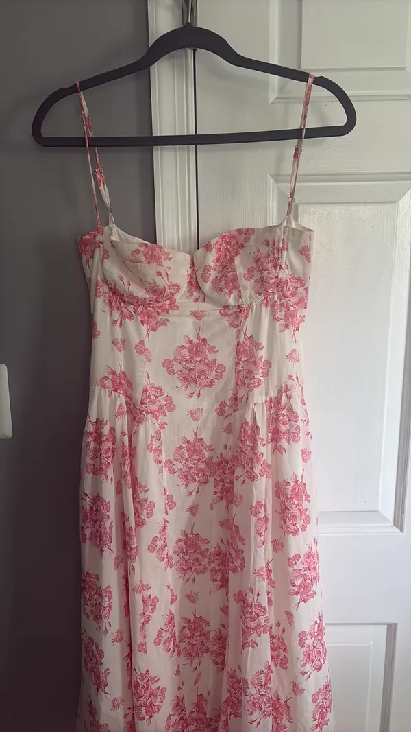 Sky to Moon Pink floral maxi dress - Image 3