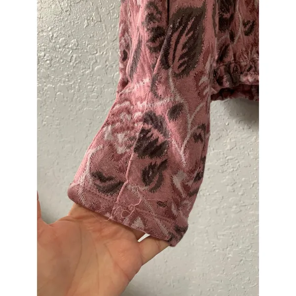Free People No Ordinary Top Smoked Pink Combo Size L NWT BOHO - Image 7