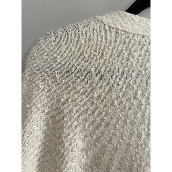 Free People Found My Friend Cardigan Ivory‎ Women's Size Small - Image 8