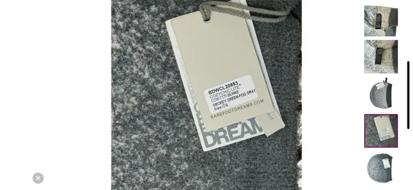 Barefoot Dreams CozyChic Ombre Gray Beanie NWT - Image 3