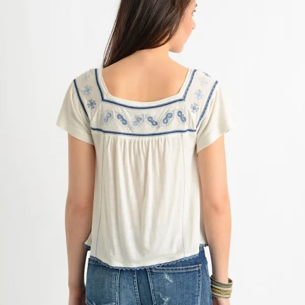✨ Free People Muse Embroidered Tee✨ - Image 3