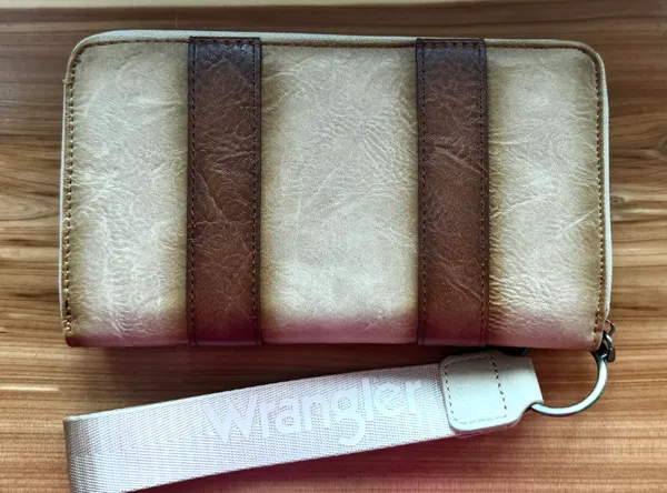 By Montana West Whipstitch Wallet With Clutch Strap - Image 2