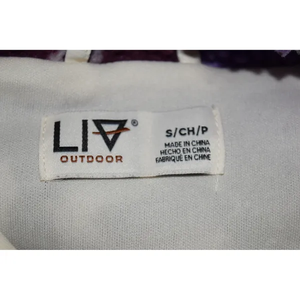 Liv Outdoor Pullover Fleece Women Small Purple White Excellent Snap Mock Neck - Image 7