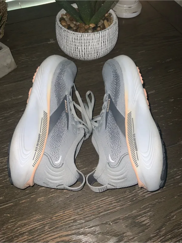 Brooks Adrenaline GTS 2025 Grey/Blackened Pearl/Coral 8.5 - Image 8