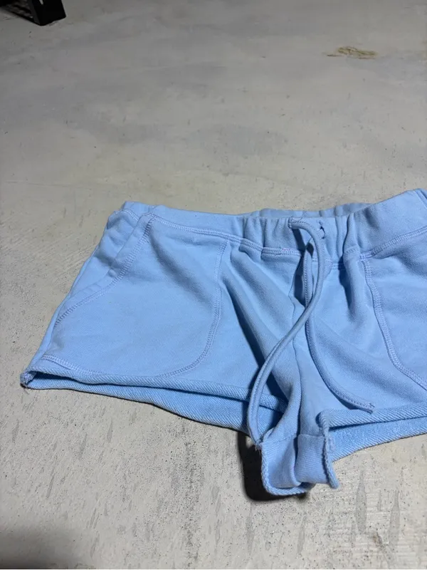 Showpo Light Blue Women's Drawstring Lounge Shorts 6 - Image 5