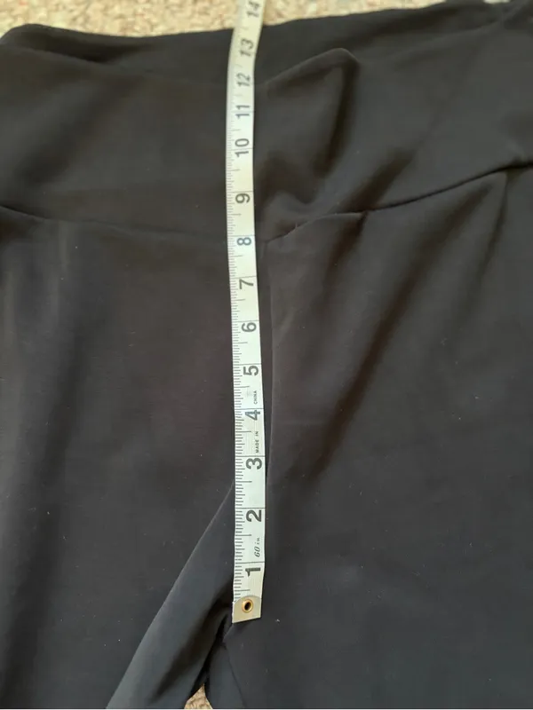 Angels Skinny Pants Women XL Black Pocket high Rise leggings 28 inseam business - Image 3