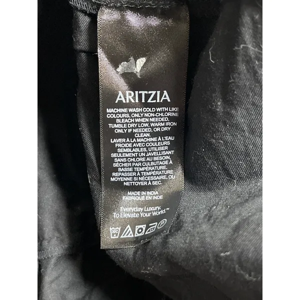 Aritzia Sunday Best Black High Waisted Tiered Ruffle A Line Mini Skirt Size L - Image 6