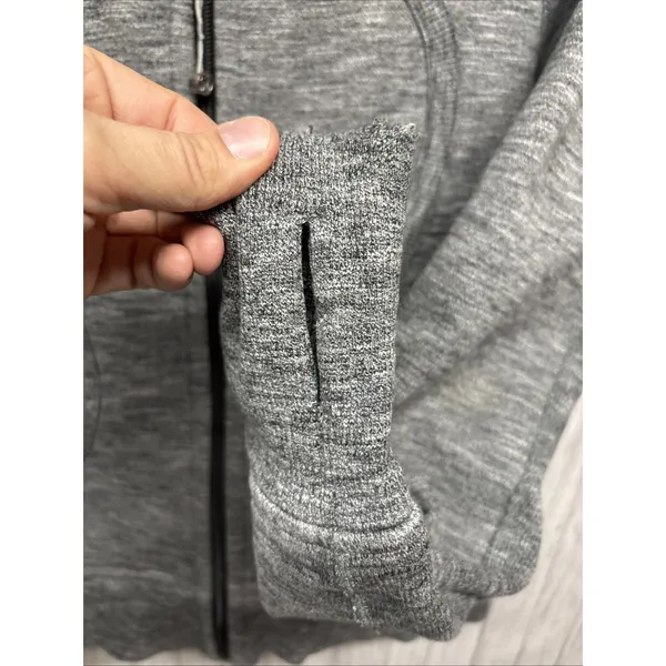 Womens Size 8 Lululemon Scuba Hoodie Gray - Image 3