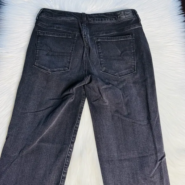 American Eagle Washed Black Mid Rise Skinny Jeans - Image 8