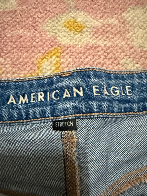 American Eagle Stretch Mom Straight Jeans - Image 3