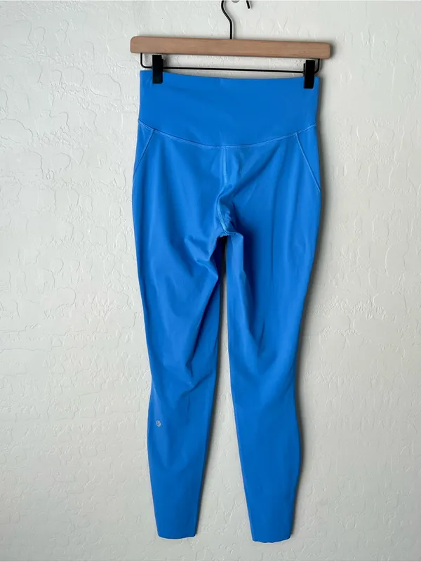 Lululemon base pace leggings brushed nulux for cold weather 6 blue Nile - Image 6