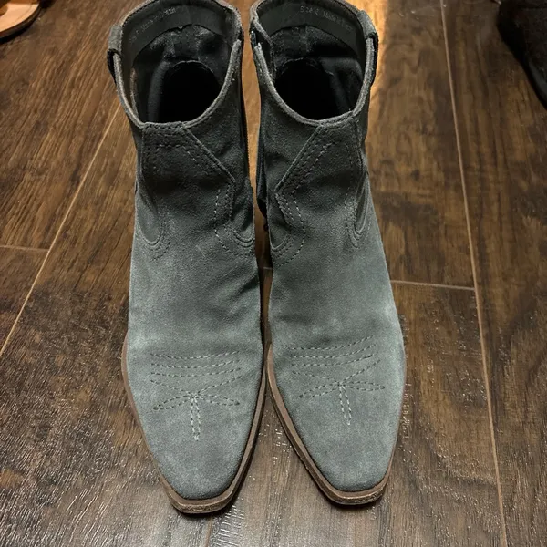 Dolce Vita Blue Gray Suede Ankle Boots Size 6 - Image 2