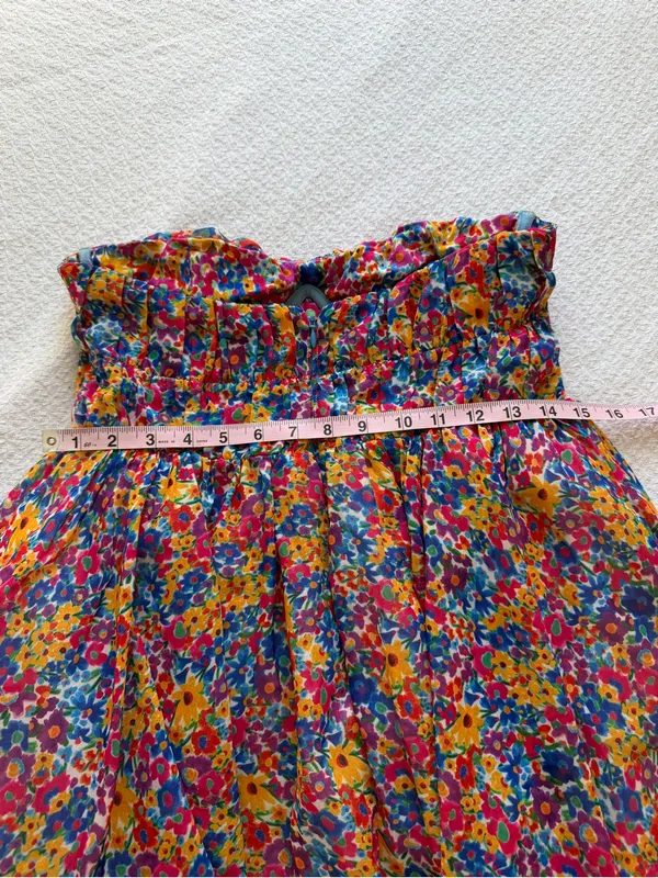 For Love and Lemons Sasha Mini Dress Floral Bustier Medium NEW - Image 8