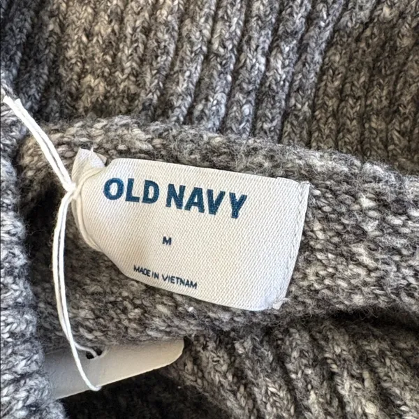 Old‎ Navy Gray Slouchy Turtleneck Sweater Size medium - Image 6