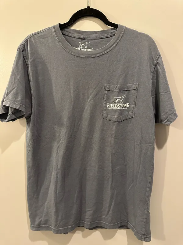 Comfort Colors Fieldstone Short Sleeve Pocket Tee Brewing Co Dark Blue / Dark Grey - Image 2