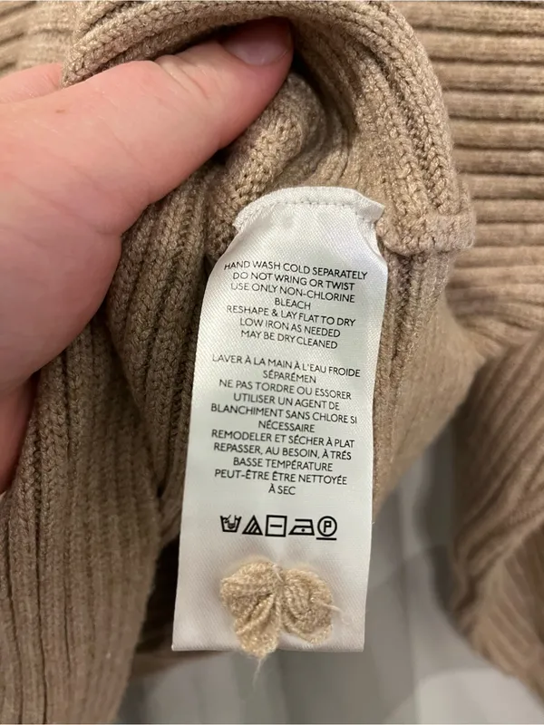 Anthropologie Ribbed Scoopneck Sweater - Taupe - Image 3