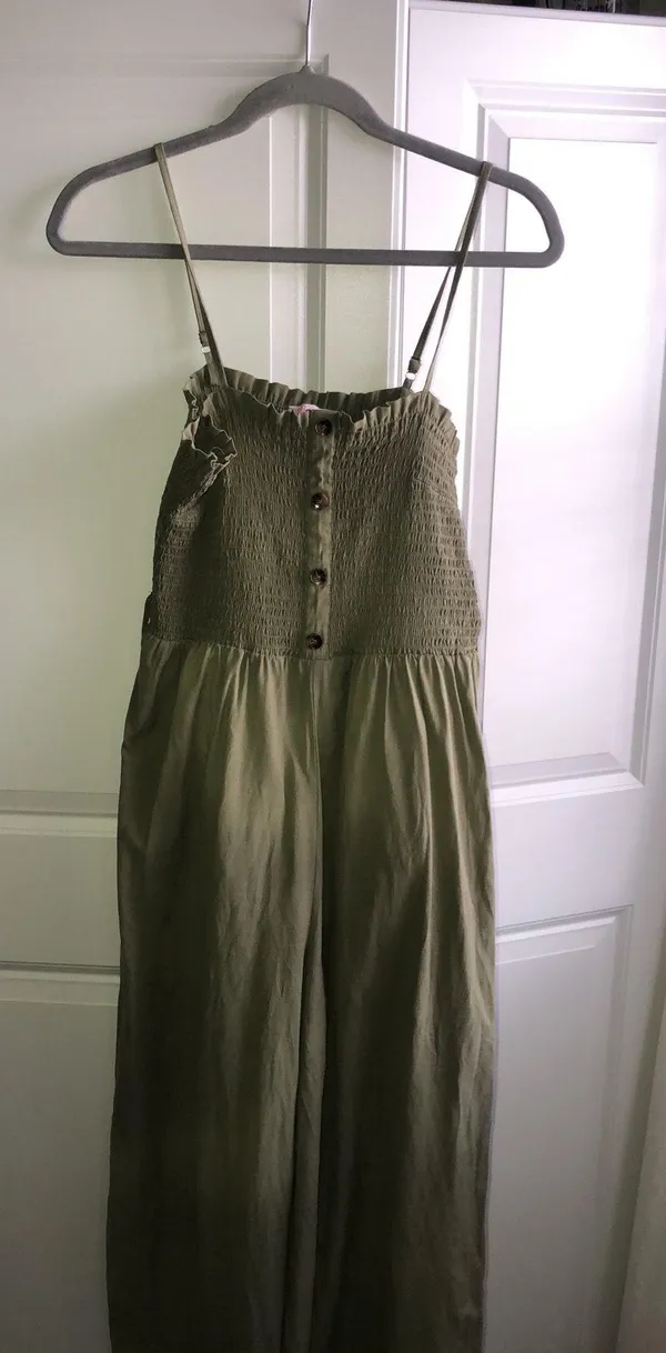 Pink Lily Jumpsuit Wide Leg XL Green - Image 4