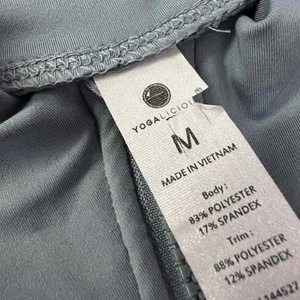 Yogalicious Lux Light Blue Zip Up Jacket Size M - Image 8