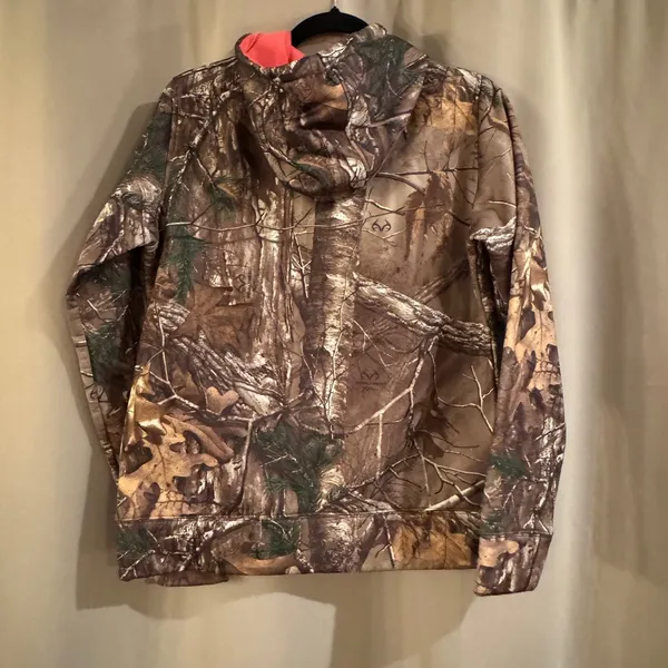 Under Armour Camo Hoodie with Pink Logo - Image 2