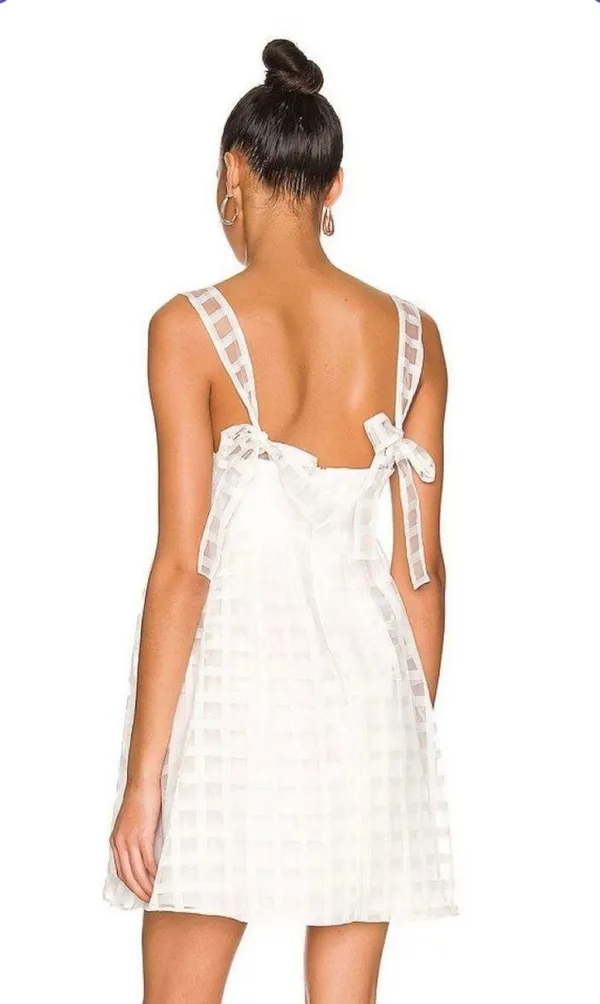 Amanda Uprichard White Mini Dress - Image 2