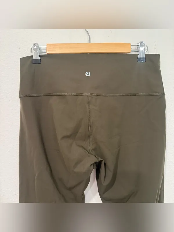 Lululemon Wunder Under Crop High-Rise *Full-On Luxtreme 21" in Dark Olive 12 - Image 6