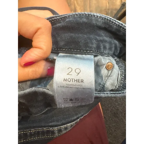 Mother Denim High Waisted Looker Jeans in Coffee, Tea or Me - Image 4