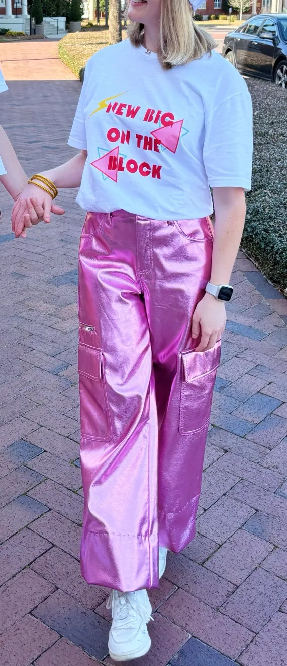No Boundaries Cargo Pants Metallic Pink - Image 4
