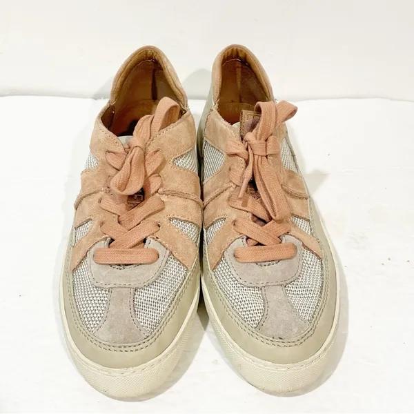 Frye Size‎ 7M Webster Overlay Women's Sneakers Beige Comfort Lace Up Shoes - Image 2