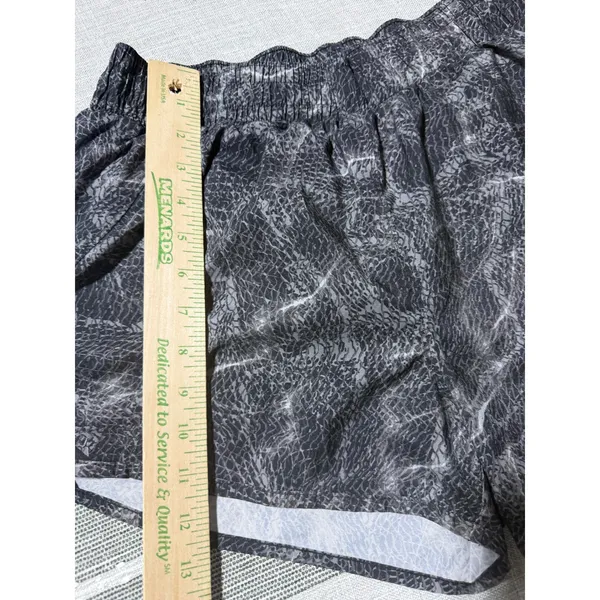 All In Motion Womens Medium Grey Black Printed‎ Running Athletic Shorts Liner - Image 2
