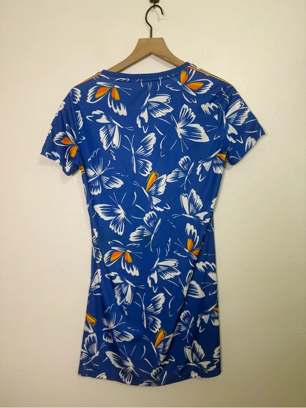 Adidas x FARM Rio Butterfly Print Dress - Image 6