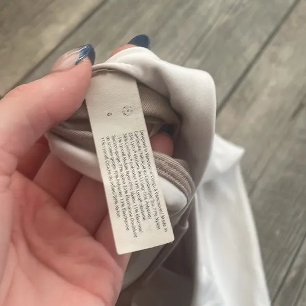 Lululemon Athletica White Racerback Sports Bra - Image 2