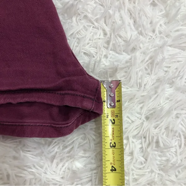 BDG Erin High Rise‎ 5 Pocket Shortie Shorts Purple 25 - Image 11