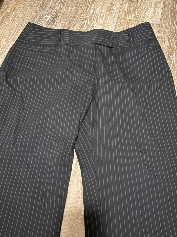 Harve Benard Black Pinstripe Pants - Image 4
