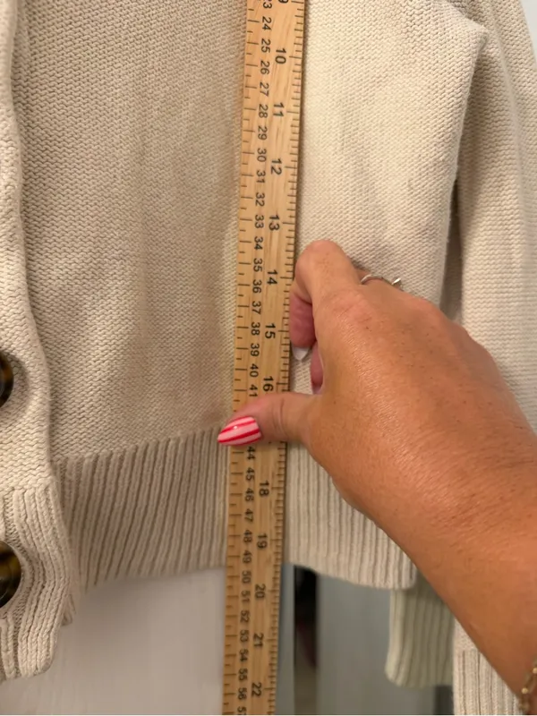 Madewell Cream Button-Front Cotton Cardigan with Tortoiseshell Buttons - Image 6