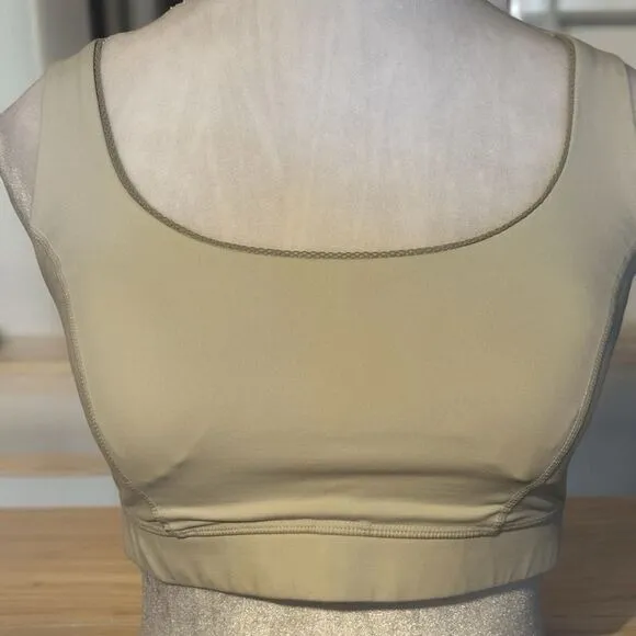 Lululemon Energy Bra Tan Beige 8 Women Crossback Yoga Workout‎ - Image 2
