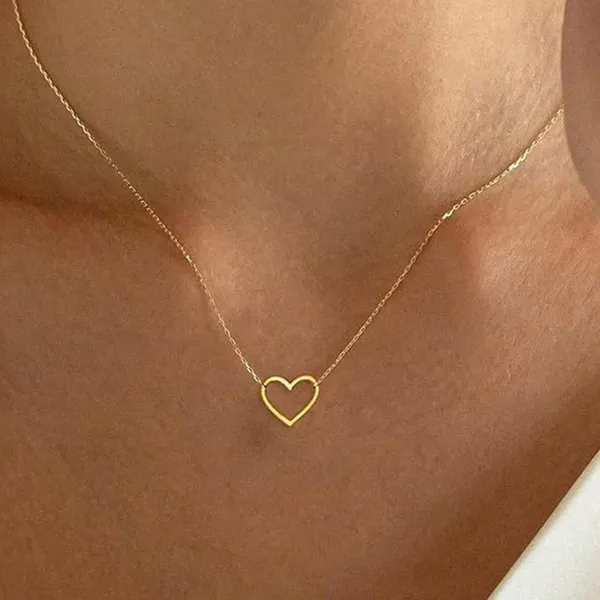 Heart Necklace Gold - Image 3