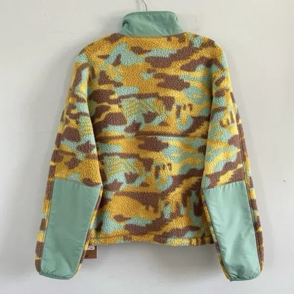 NWT The North Face‎ Cragmont Wasabi Dazzle Camo 1/4 Snap Fleece Jacket - Image 3