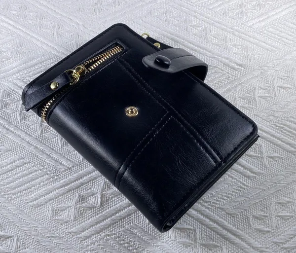 Wallet for Women,Trifold Snap Closure Wallet,Credit Card Holder Coin Purse - Image 3