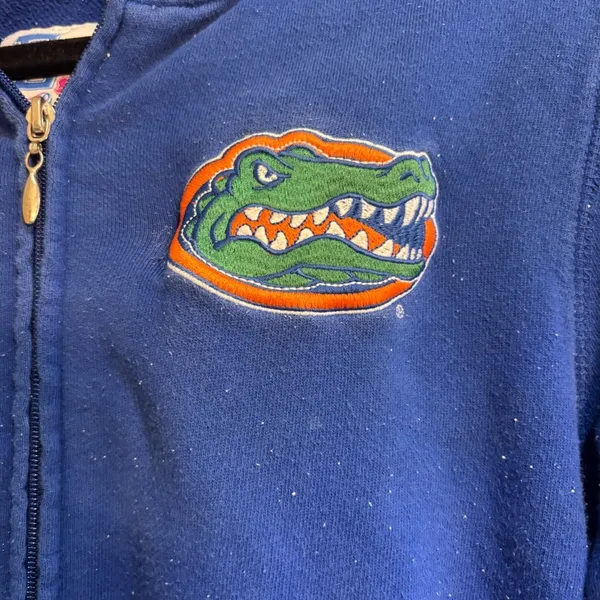 E5 College Classics womens Florida Gators full zip sequins jacket blue L Size L - Image 2