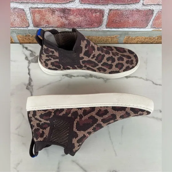 Rothy's leopard print high top sneakers size 7.5 - Image 9