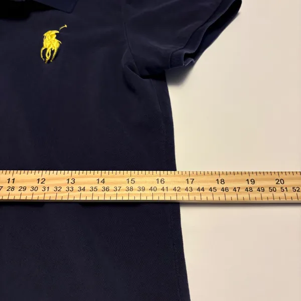 Ralph Lauren Polo Shirt Womens L Navy US Open Big Pony Short Sleeve Cotton - Image 7